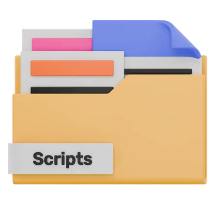 Scripts Folder  3D Icon