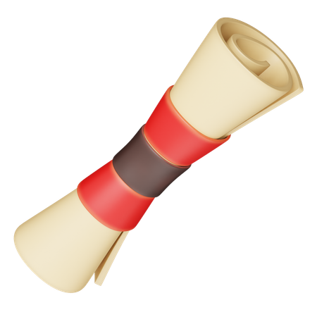 Scroll  3D Icon