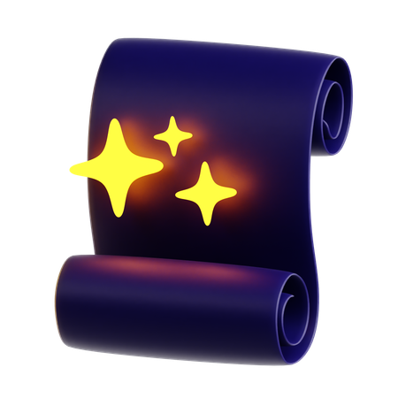 Scroll  3D Icon