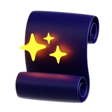 Scroll  3D Icon