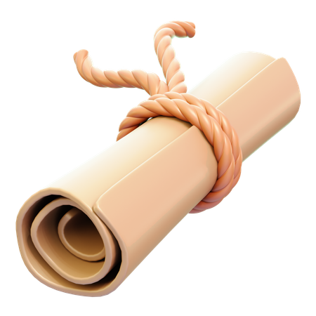 Scroll  3D Icon