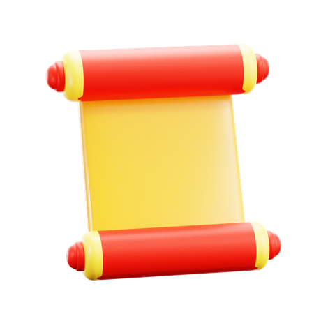 Scroll  3D Icon