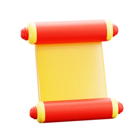 Scroll  3D Icon