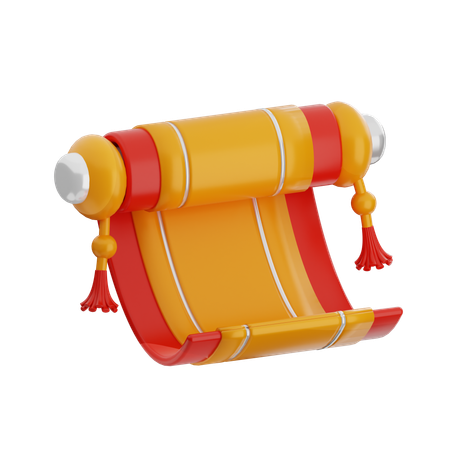 Scroll  3D Icon