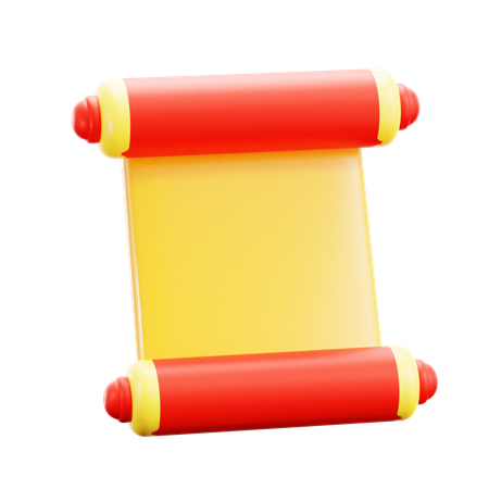 Scroll  3D Icon