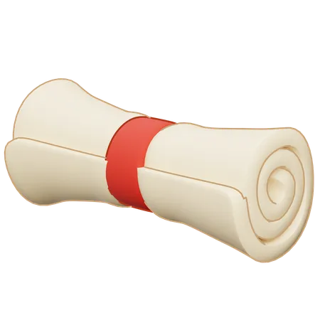 Scroll  3D Icon