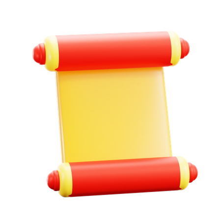 Scroll  3D Icon