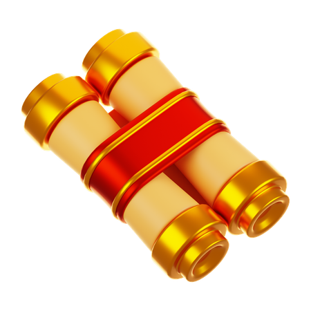 Scroll  3D Icon