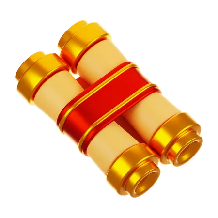 Scroll  3D Icon