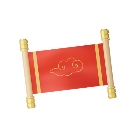 Scroll  3D Icon