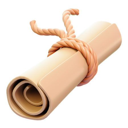 Scroll  3D Icon