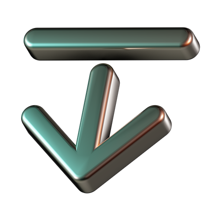 Scroll Down  3D Icon