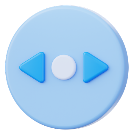 Scroll Horizontal  3D Icon