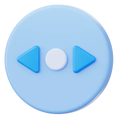 Scroll Horizontal  3D Icon