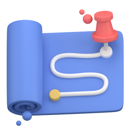 Karte scrollen  3D Icon