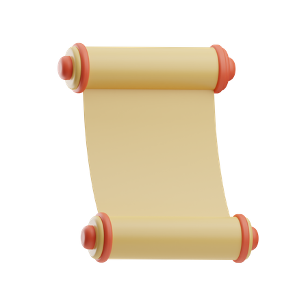 Scroll latter  3D Icon