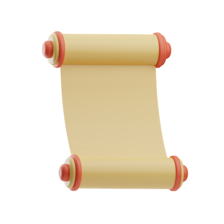 Scroll latter  3D Icon