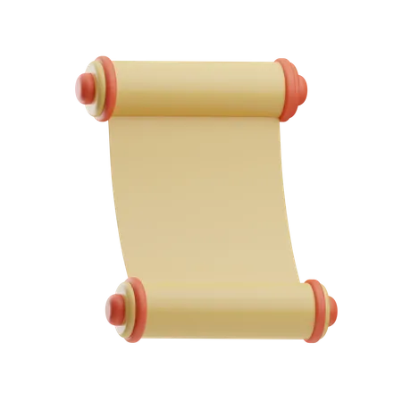 Scroll latter  3D Icon