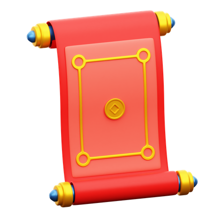 Scroll Letter  3D Icon