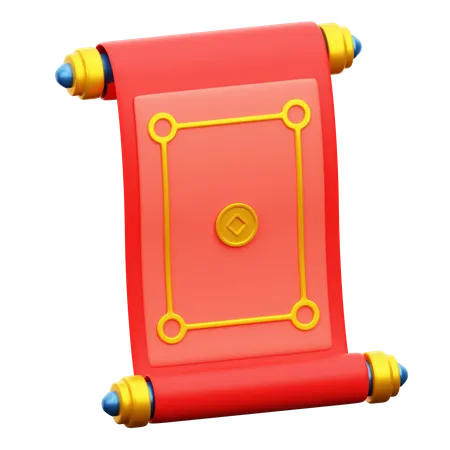 Scroll Letter 3D Icon