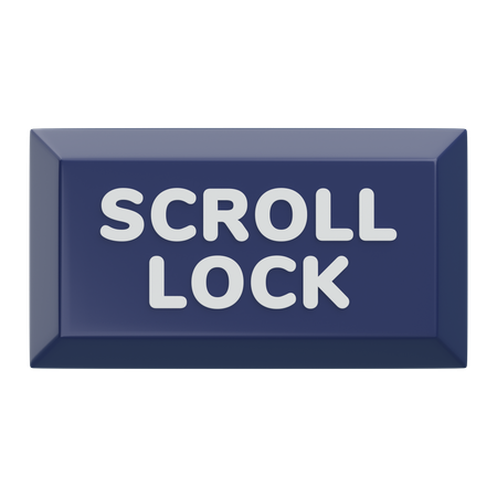 スクロールロックキーボードキー  3D Icon