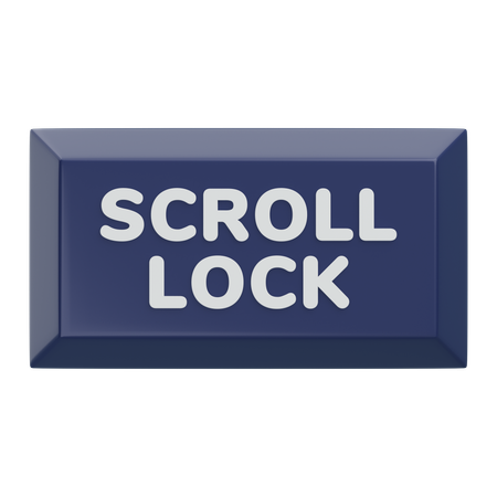 Scroll-Lock-Tastatur-Taste  3D Icon