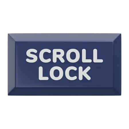 Scroll-Lock-Tastatur-Taste  3D Icon