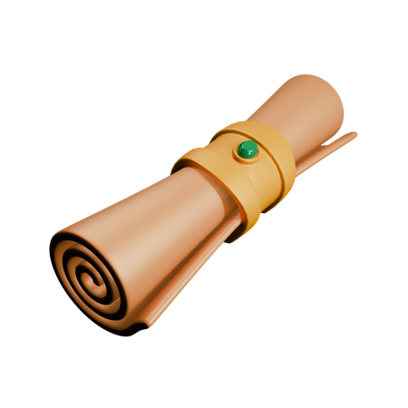 Scroll Map  3D Icon