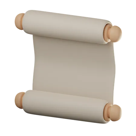 Scroll Message  3D Icon