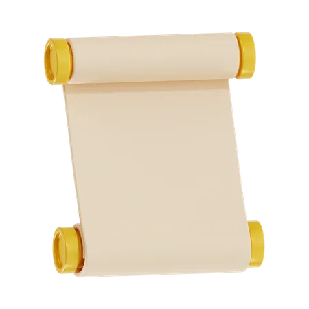 Scroll Paper  3D Icon