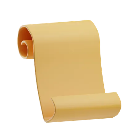 Scroll Paper  3D Icon