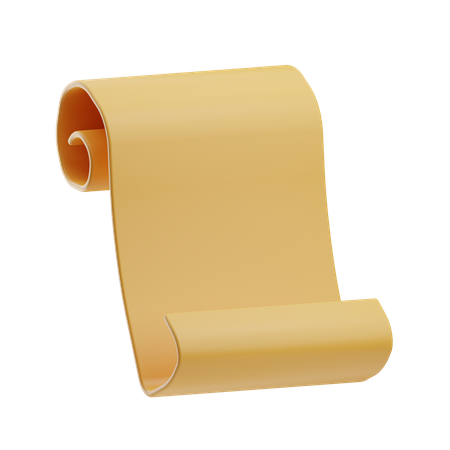 Scroll Paper  3D Icon