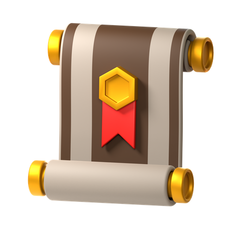 Scroll Paper  3D Icon