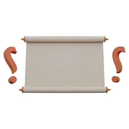 Scroll-Präsentationstafel  3D Icon