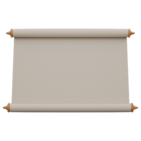 Scroll-Präsentationstafel  3D Icon