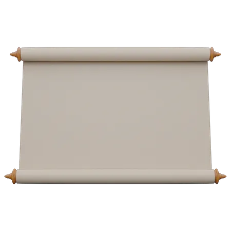 Scroll-Präsentationstafel  3D Icon