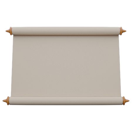 Scroll Presentation Board 3D Icon