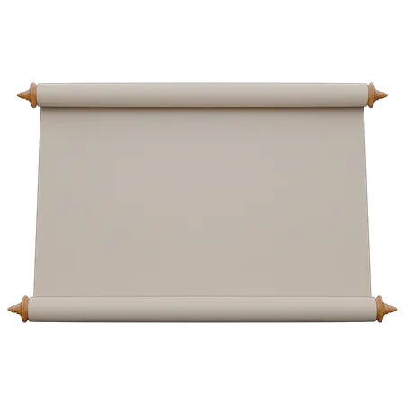 Scroll Presentation Board 3D Icon