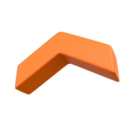 Scroll Up Arrow  3D Icon