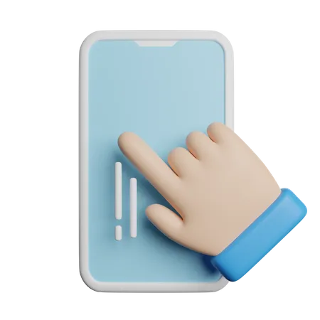 Scroll Phone Gesture 3D Icon