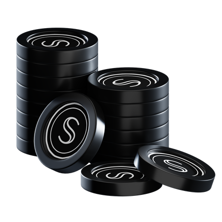 Scrt Coin Stacks  3D Icon