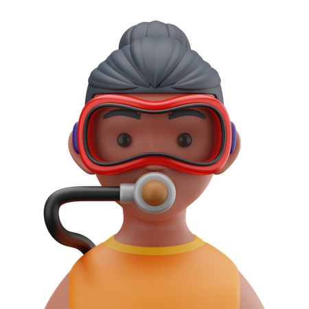 Scuba Diver  3D Icon