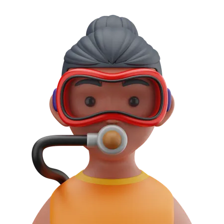 Scuba Diver  3D Icon