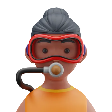 Scuba Diver  3D Icon
