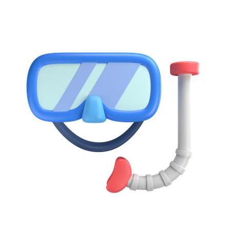 Scuba Diving Mask  3D Illustration