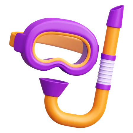 Scuba Diving Mask 3 D Illustration Icon 3D Icon