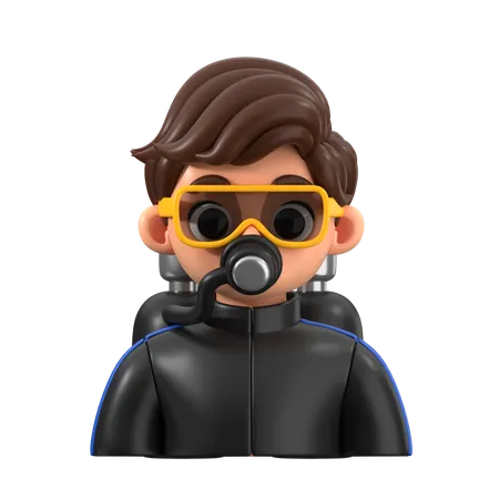 Scuba Driver  3D Icon