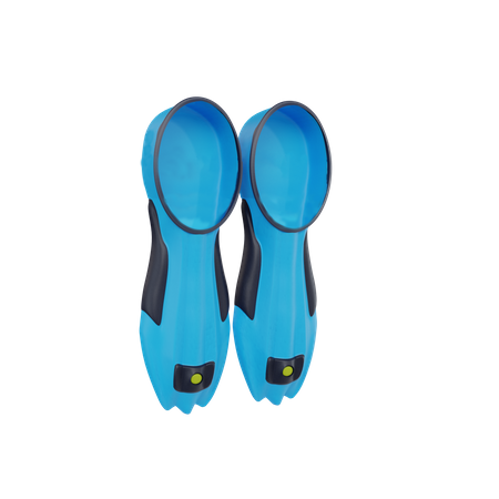 Scuba Fins  3D Icon