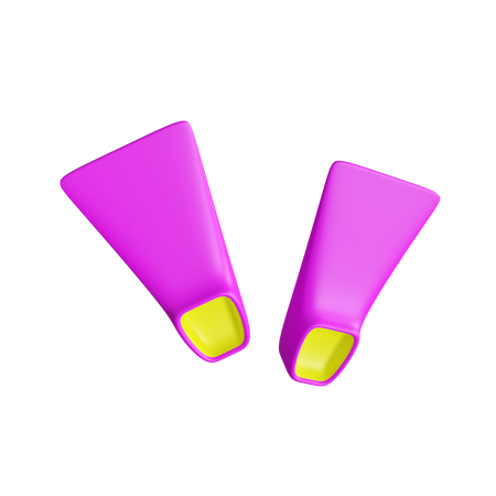 Scuba Fins  3D Icon