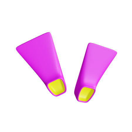 Scuba Fins  3D Icon